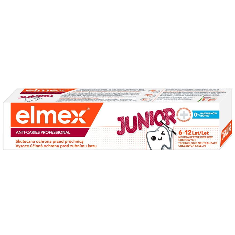 Elmex Zubná pasta elmex Junior Professional 75 ml